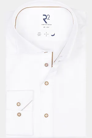 R2 Amsterdam Casual hemd lange mouw widespread nos.twill.008/004