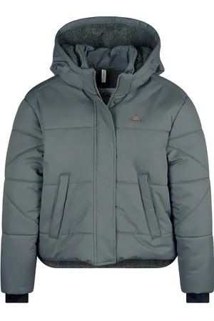 NoBell Meisjes winterjas kort met capuchon buffer rosemary