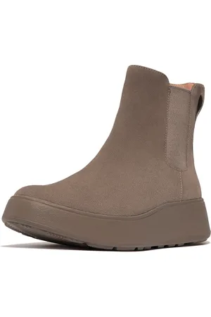 FitFlop F-mode suede flatform chelsea boots