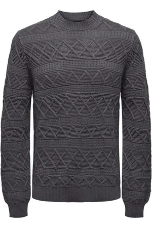 Only & Sons Onswade reg 5 struc crew neck knit