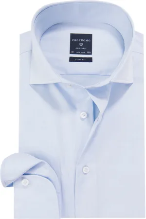Profuomo Originale slim fit overhemd met lange mouwen