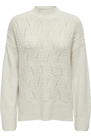 ONLY Onlleise freya ls high neck knt beige