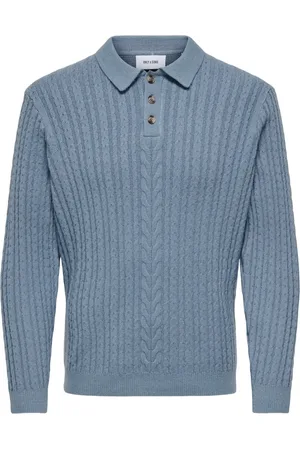 Only & Sons Onsflynn reg 5 pbt struc ls polo kn raf