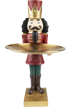 Clayre & Eef Beeld notenkraker 35 cm polyresin kerstdecoratie