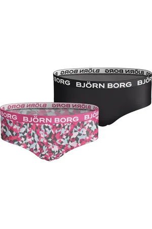 Björn Borg Meisjes hipster 2-pack – zacht katoen – & multicolor print