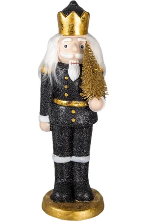 Clayre & Eef Beeld notenkraker 50 cm polyresin kerstdecoratie