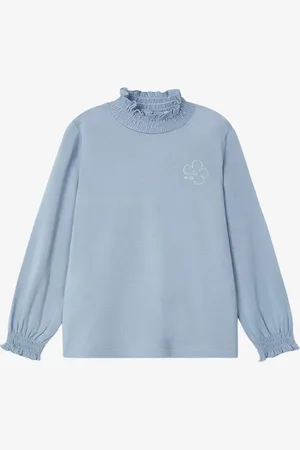 Mayoral Meisjes shirt longsleeve sky blue