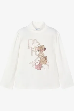 Mayoral Meisjes shirt longsleeve natural pink