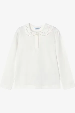 Mayoral Meisjes shirt longsleeve natural