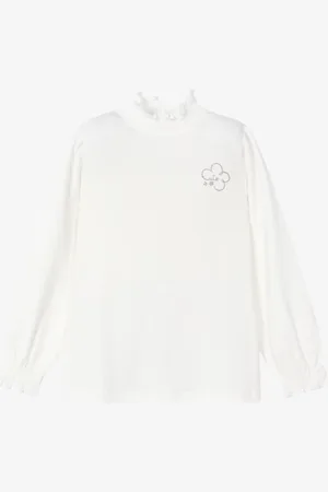 Mayoral Meisjes shirt longsleeve natural
