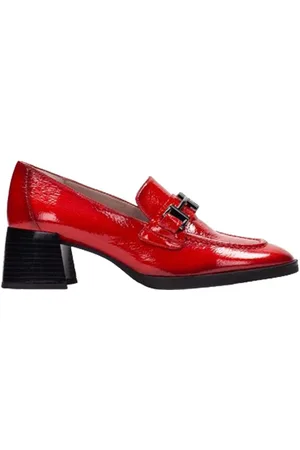 Hispanitas Lakleren loafers op hak