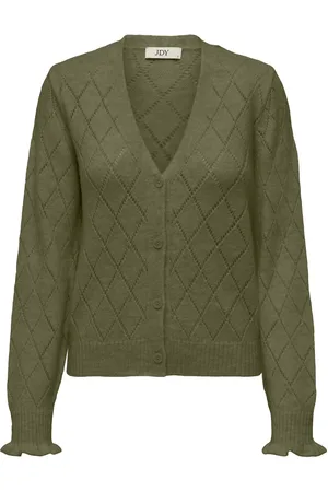 JACQUELINE DE YONG Letty l/s v-neck struc cardi knt