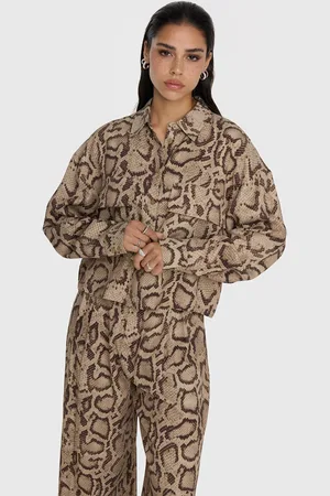 Alix the label 2412914973 snake twill blouse