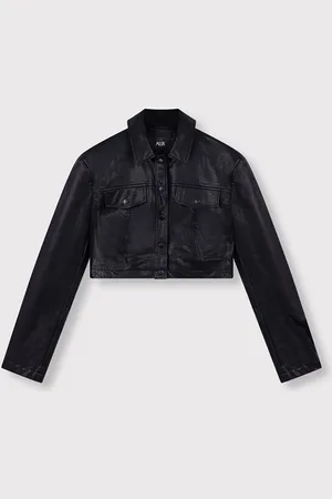 Alix the label Faux leather blouse