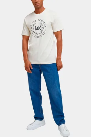 Lee Logo t-shirt ecru