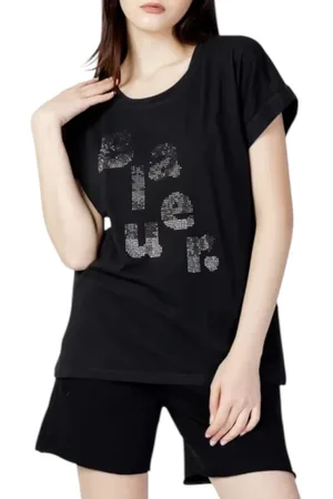 Blauer T-shirt dames