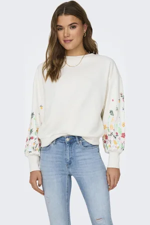 ONLY Onlbrooke l/s o-neck flower swt noo