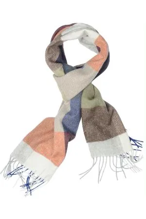 Michaelis Shawl scarf green check pm1s30002c/z