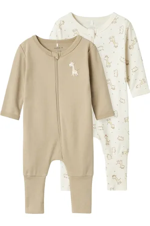 NAME IT Baby pyjama nbnnightsuit giraffe zip 2-pack