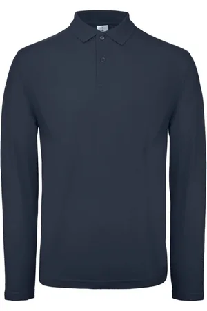 B and C Heren id.001 poloshirt met lange mouwen