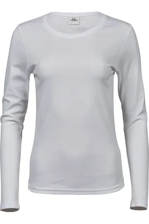 TeeJays Dames interlock t-shirt met lange mouwen
