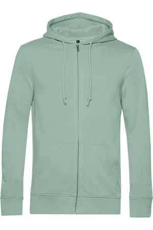B and C Unisex inspire organic full zip hoodie voor volwassenen