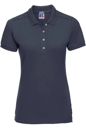 Russell Athletic Dames stretch short sleeve polo shirt