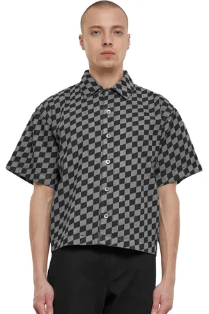 Urban classics Heren laser check boxy overhemd