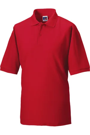 Jerzees Colours Russell mens klassiek poloshirt met korte mouwen van katoen