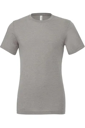 Bella + Canvas Canvas heren triblend bemanningsleden hals gewone korte mouwen t-shirt