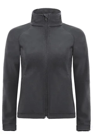 B and C Dames soft shell jas met capuchon
