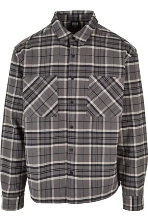 Urban classics Heren kane geruit boxy overhemd