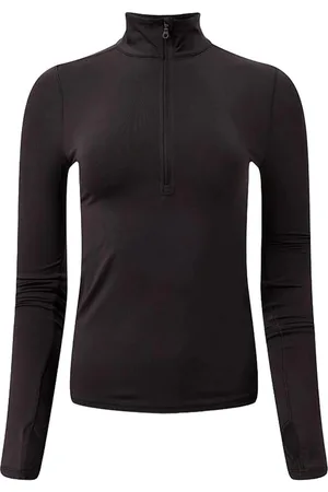 GIRLFRIEND COLLECTIVE Dames reset mock neck extra lang fleecejack