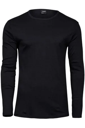 TeeJays Heren t-shirt met lange mouwen in elkaar grijpend