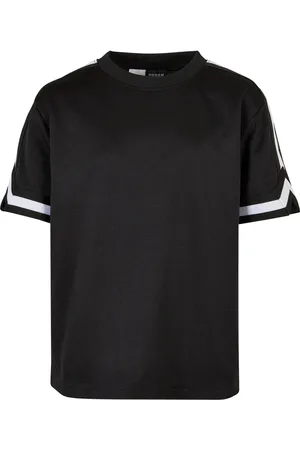 Urban classics Jongens streep mesh oversized t-shirt