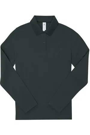 B and C Dames my polo 180 katoenen shirt met lange mouwen