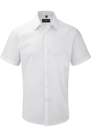 Russell Athletic Herenshirt met korte mouwen visgraatwerk shirt