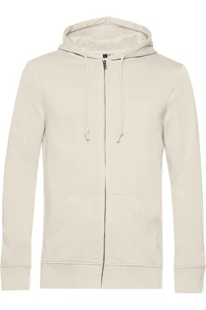 B and C Unisex inspire organic full zip hoodie voor volwassenen