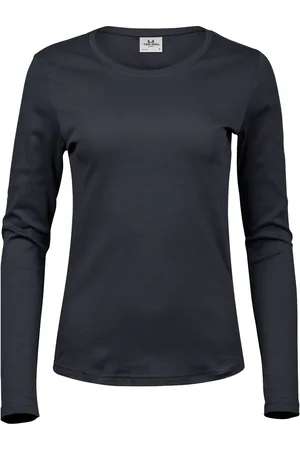 TeeJays Dames interlock t-shirt met lange mouwen