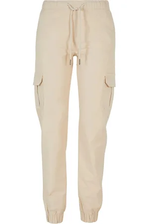 Urban classics Dames cargo pocket hoge taille joggingbroek