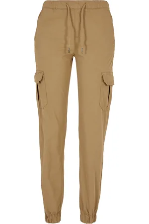 Urban classics Dames cargo pocket hoge taille joggingbroek
