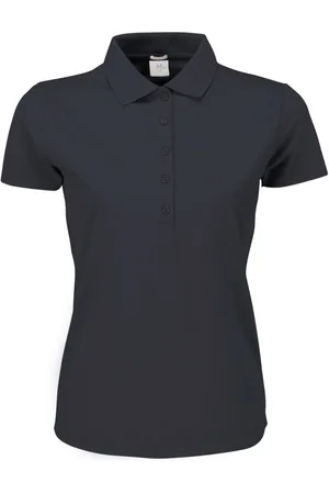 TeeJays Dames luxe stretch poloshirt met korte mouwen