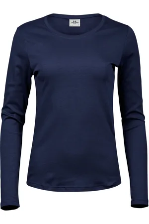 TeeJays Dames interlock t-shirt met lange mouwen