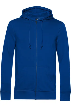 B and C Unisex inspire organic full zip hoodie voor volwassenen
