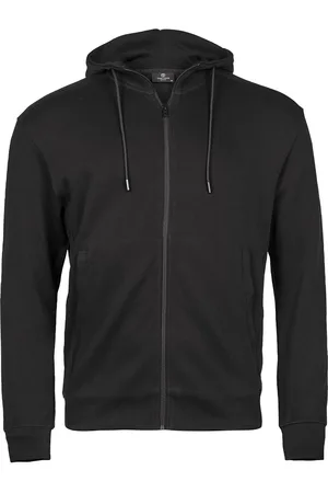 TeeJays Heren interlock geribde full zip hoodie