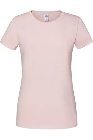 Fruit Of The Loom Dames iconic 195 premium ringspun katoenen t-shirt