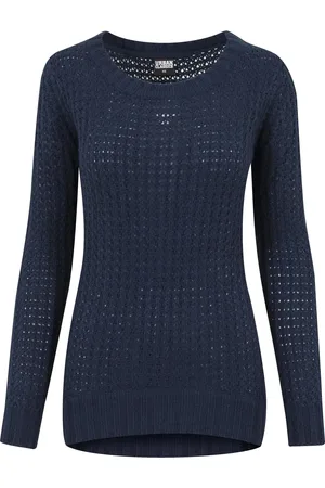 Urban classics Dames wijde hals lange jumpsuit