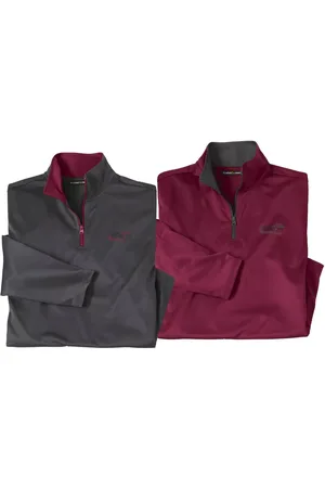 Atlas For Men Heren half zip active top (pack of 2)
