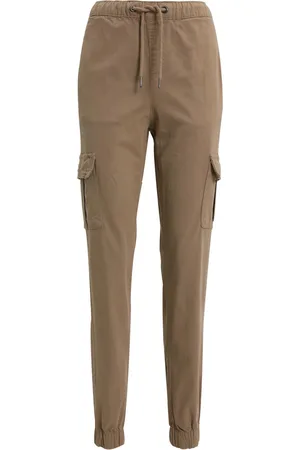 Urban classics Dames cargo pocket hoge taille joggingbroek