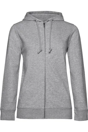 B and C Dames inspire organic hoodie met rits